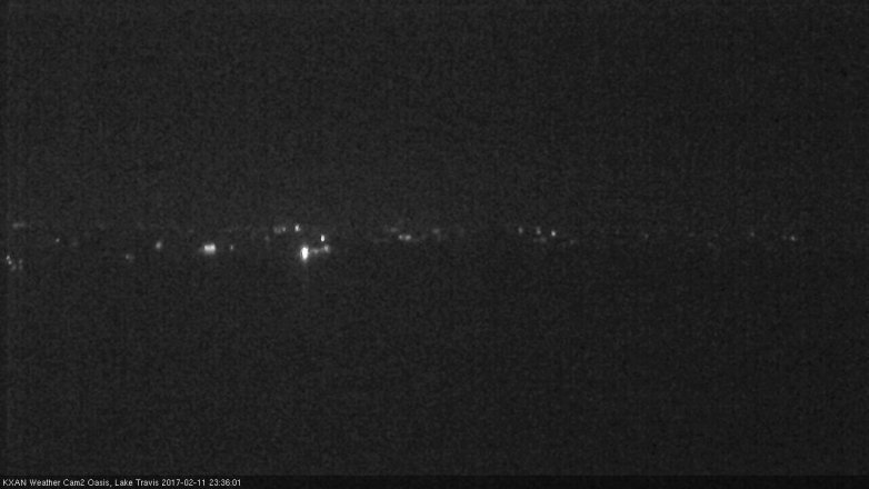 Lake Travis webcam, February 11, 2017 11:00 PM CT