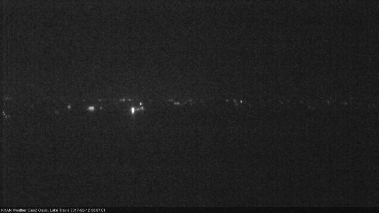 Lake Travis webcam, February 11, 2017 11:10 PM CT