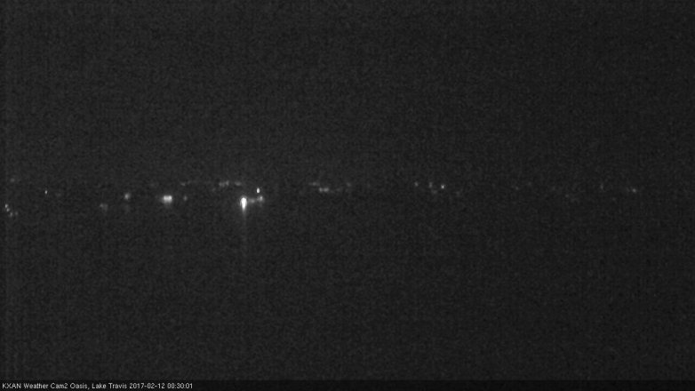 Lake Travis webcam, February 11, 2017 11:50 PM CT