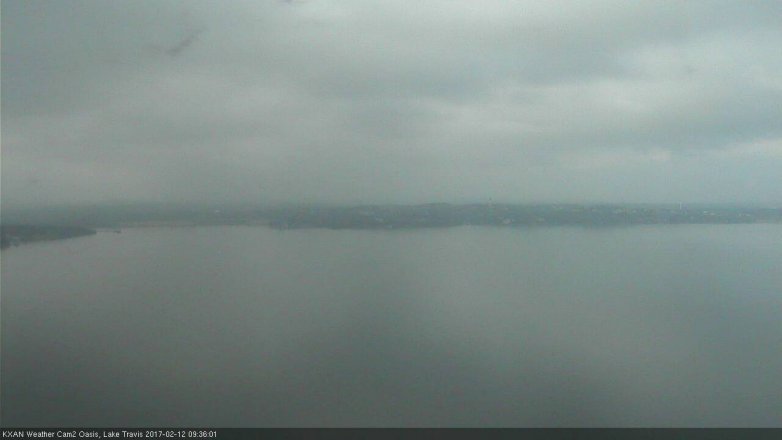 Lake Travis webcam, February 12, 2017 9:05 AM CT