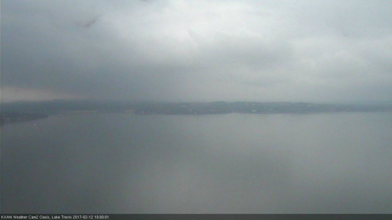 Lake Travis webcam, February 12, 2017 9:20 AM CT