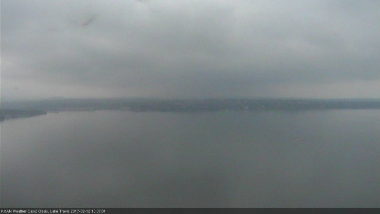 Lake Travis webcam, February 12, 2017 9:25 AM CT