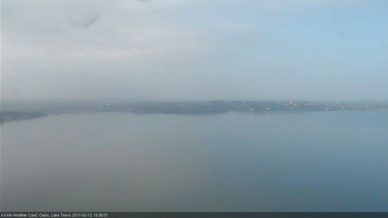 Lake Travis webcam, February 12, 2017 9:40 AM CT