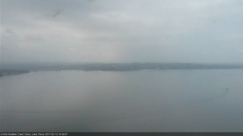 Lake Travis webcam, February 12, 2017 9:45 AM CT