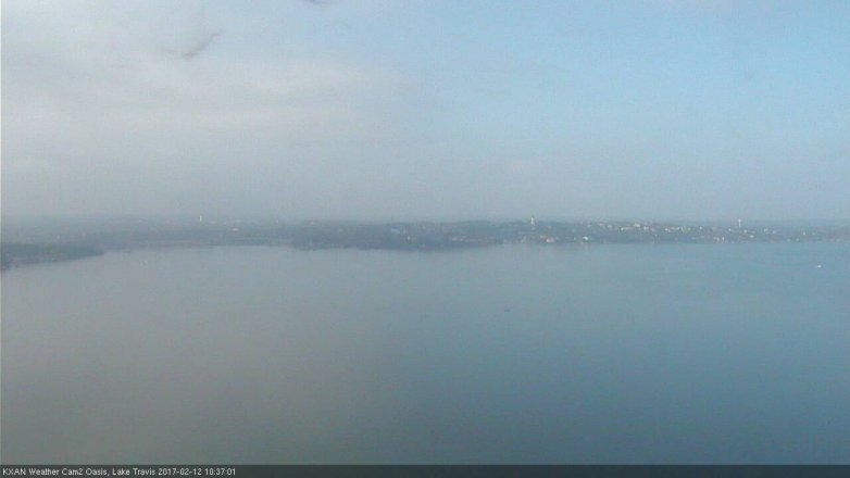 Lake Travis webcam, February 12, 2017 10:05 AM CT
