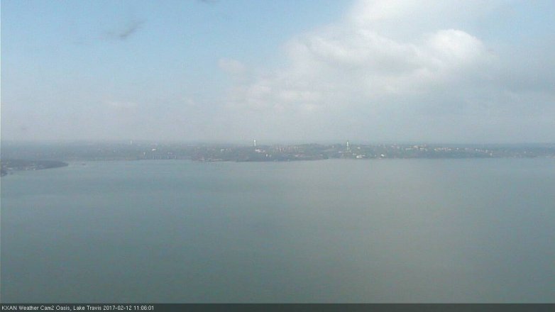 Lake Travis webcam, February 12, 2017 10:30 AM CT
