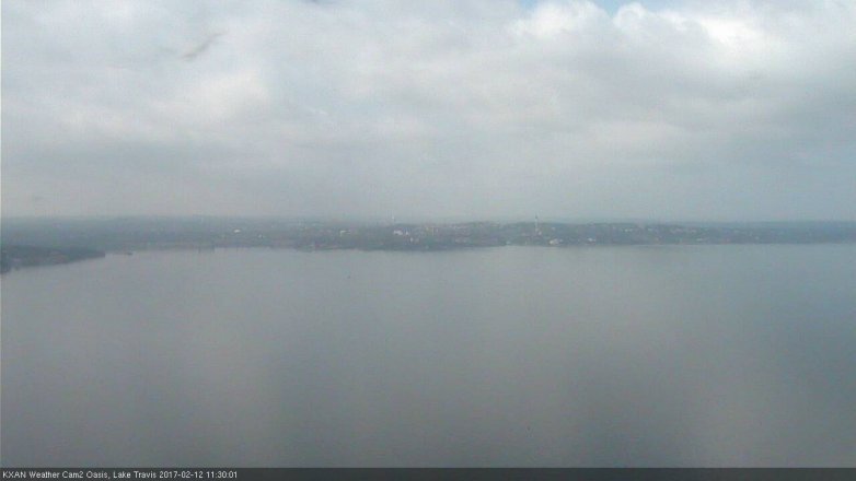 Lake Travis webcam, February 12, 2017 10:45 AM CT
