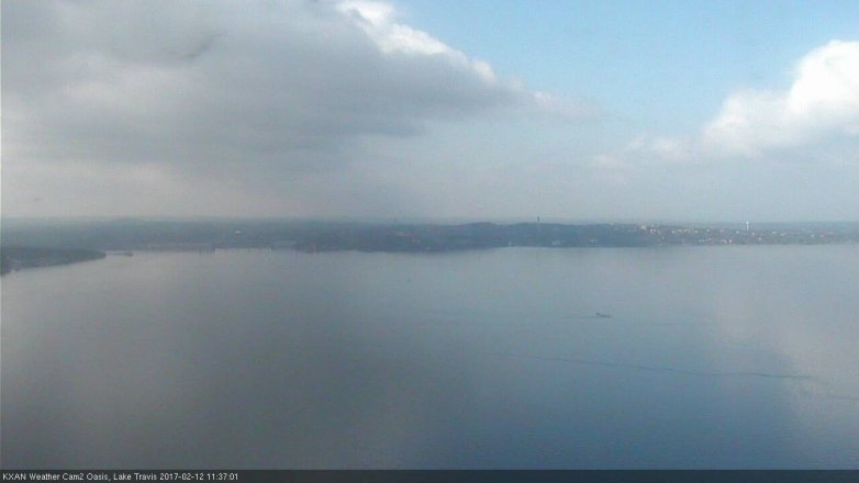 Lake Travis webcam, February 12, 2017 11:00 AM CT