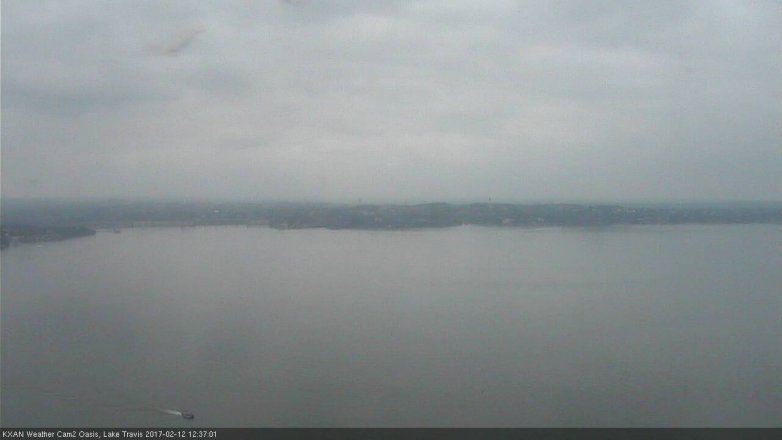 Lake Travis webcam, February 12, 2017 11:45 AM CT