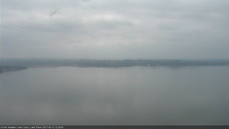 Lake Travis webcam, February 12, 2017 11:55 AM CT