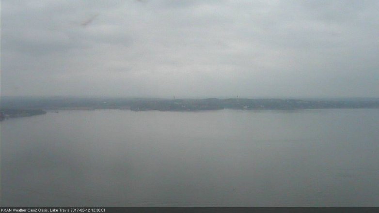 Lake Travis webcam, February 12, 2017 12:05 PM CT