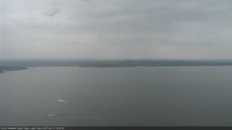 Lake Travis webcam, February 12, 2017 12:15 PM CT