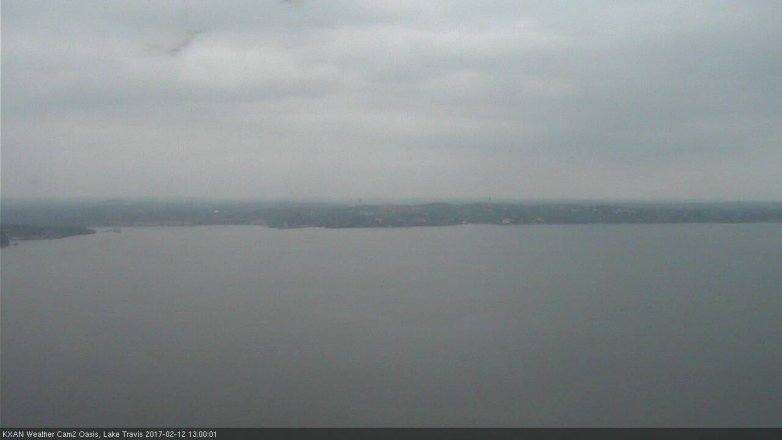 Lake Travis webcam, February 12, 2017 12:20 PM CT