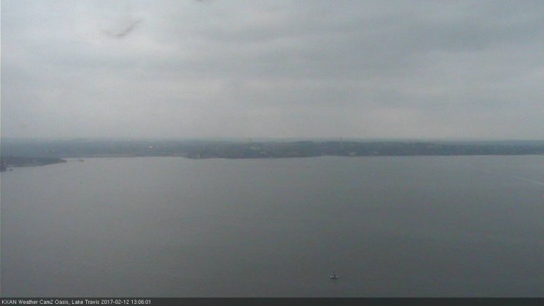 Lake Travis webcam, February 12, 2017 12:35 PM CT
