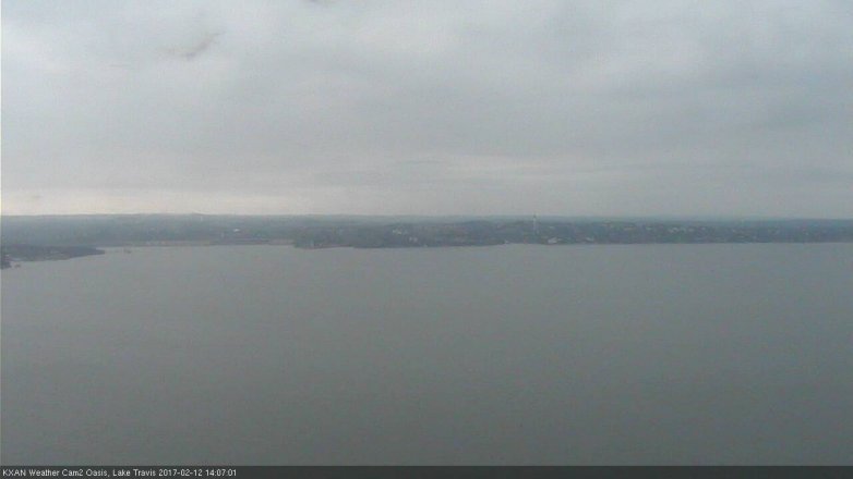 Lake Travis webcam, February 12, 2017 1:20 PM CT