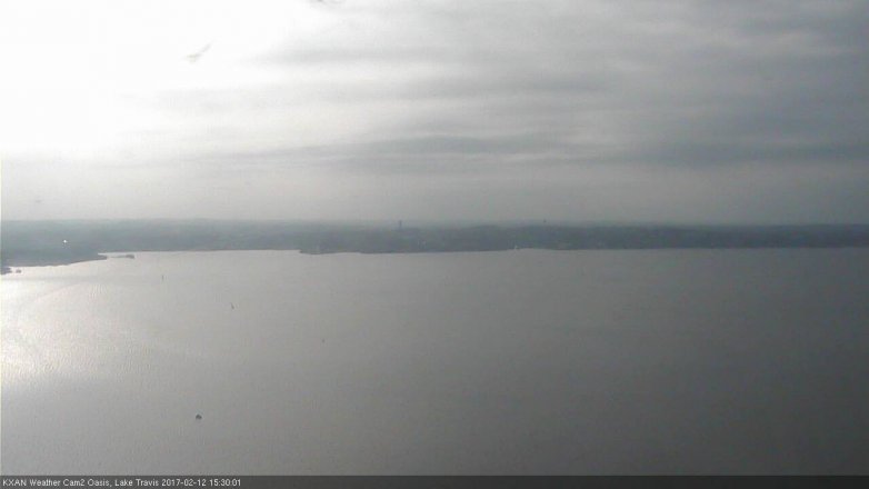 Lake Travis webcam, February 12, 2017 2:50 PM CT