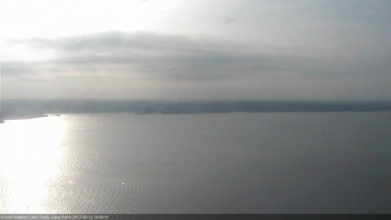 Lake Travis webcam, February 12, 2017 3:05 PM CT