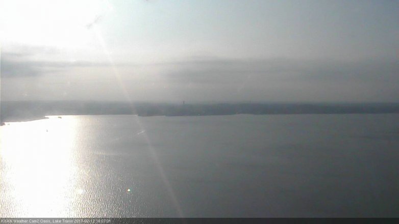 Lake Travis webcam, February 12, 2017 3:20 PM CT
