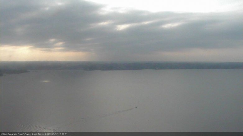 Lake Travis webcam, February 12, 2017 3:45 PM CT