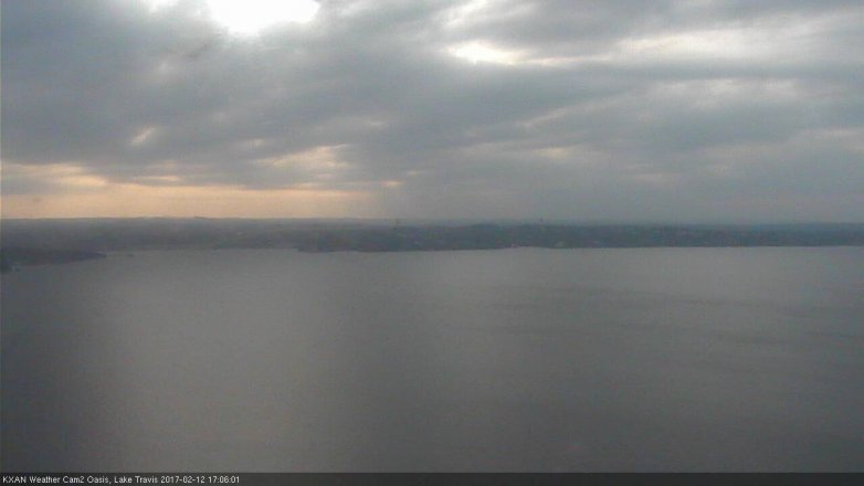 Lake Travis webcam, February 12, 2017 4:10 PM CT