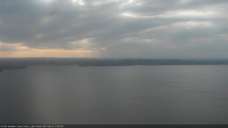 Lake Travis webcam, February 12, 2017 4:35 PM CT