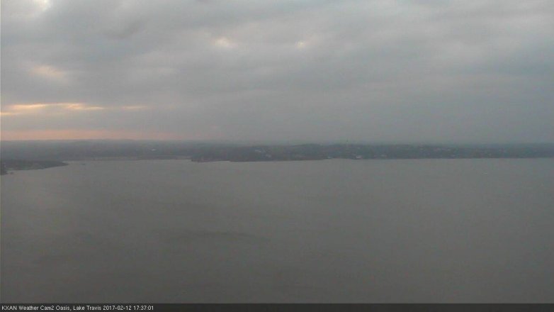 Lake Travis webcam, February 12, 2017 5:05 PM CT