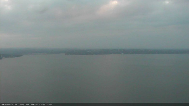 Lake Travis webcam, February 12, 2017 5:30 PM CT