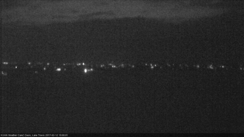 Lake Travis webcam, February 12, 2017 6:05 PM CT