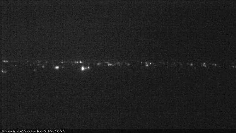 Lake Travis webcam, February 12, 2017 6:45 PM CT