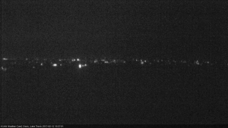 Lake Travis webcam, February 12, 2017 7:05 PM CT