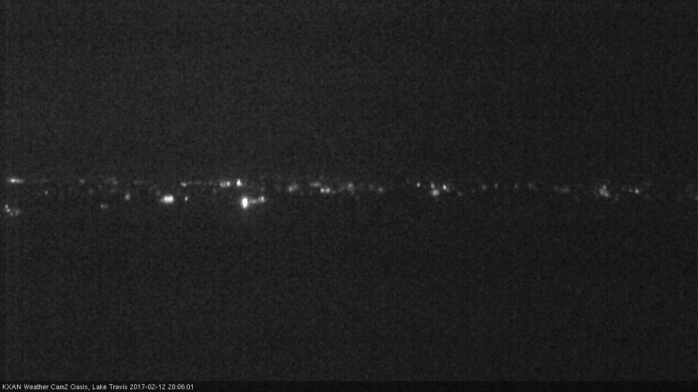 Lake Travis webcam, February 12, 2017 7:15 PM CT