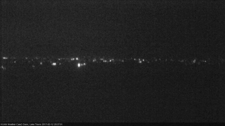 Lake Travis webcam, February 12, 2017 7:40 PM CT