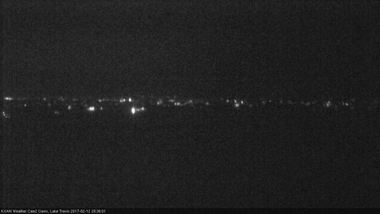 Lake Travis webcam, February 12, 2017 8:00 PM CT