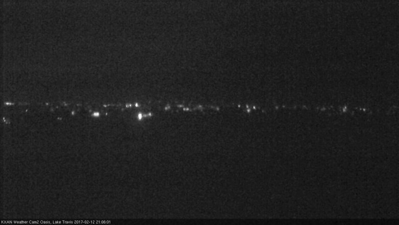 Lake Travis webcam, February 12, 2017 8:25 PM CT