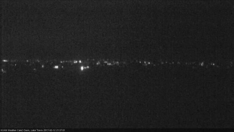 Lake Travis webcam, February 12, 2017 8:40 PM CT