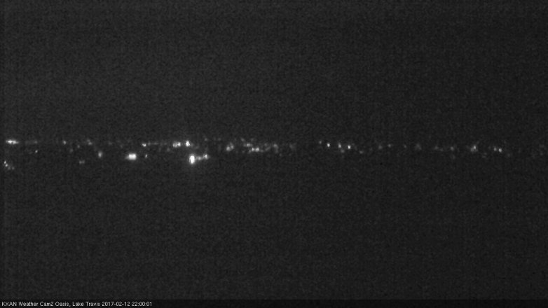 Lake Travis webcam, February 12, 2017 9:10 PM CT