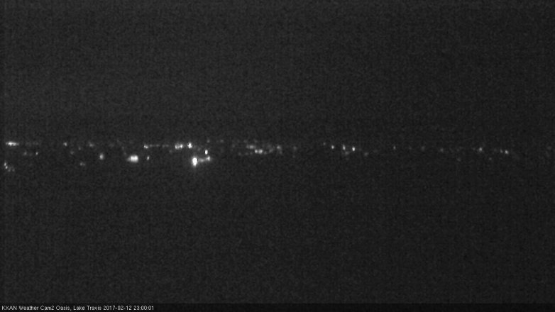 Lake Travis webcam, February 12, 2017 10:05 PM CT