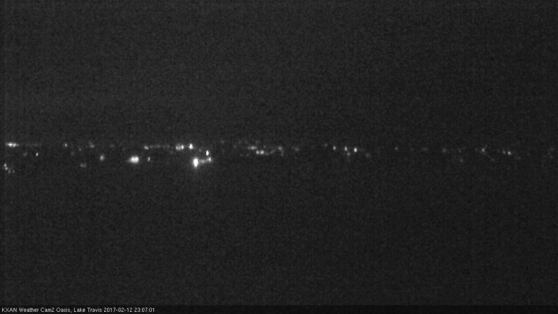 Lake Travis webcam, February 12, 2017 10:35 PM CT