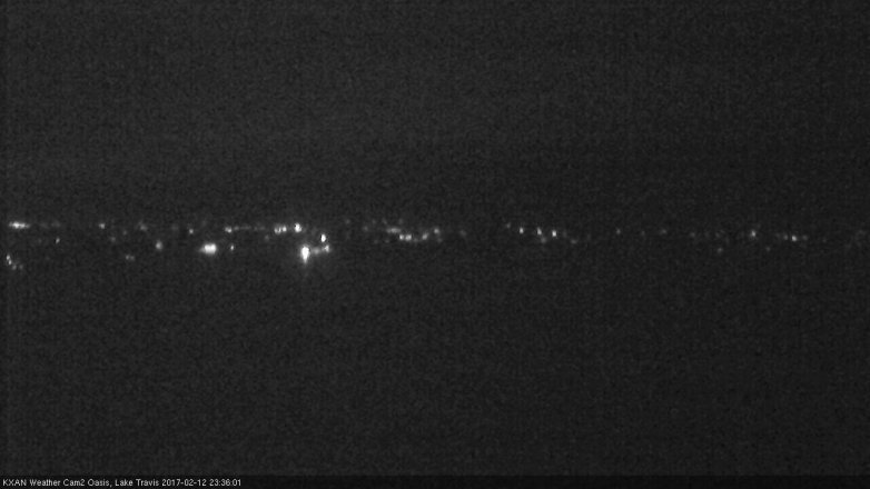 Lake Travis webcam, February 12, 2017 10:50 PM CT