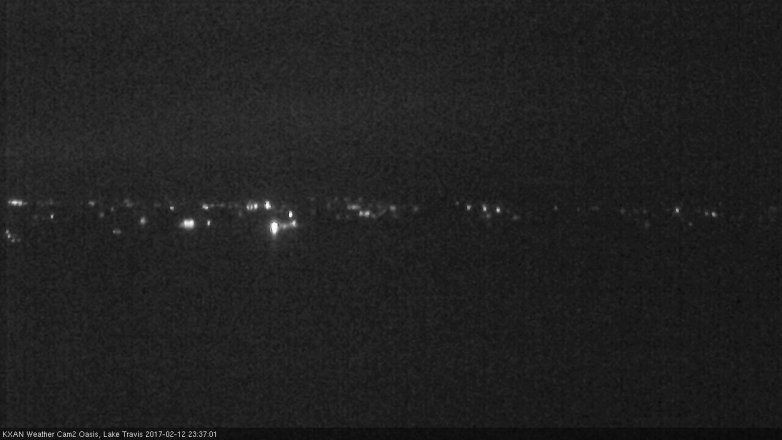 Lake Travis webcam, February 12, 2017 10:55 PM CT