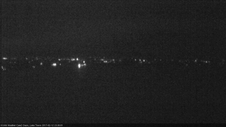 Lake Travis webcam, February 12, 2017 11:00 PM CT