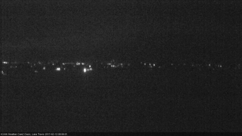 Lake Travis webcam, February 12, 2017 11:35 PM CT