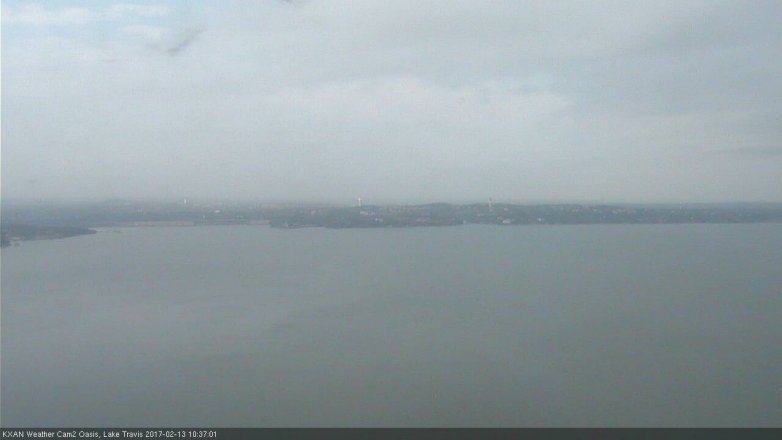 Lake Travis webcam, February 13, 2017 10:00 AM CT