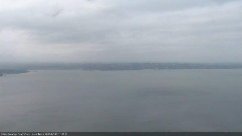 Lake Travis webcam, February 13, 2017 10:50 AM CT