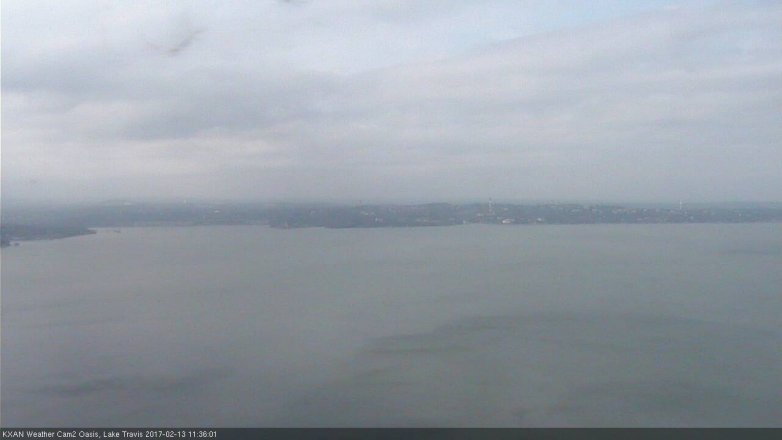 Lake Travis webcam, February 13, 2017 11:00 AM CT