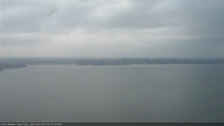 Lake Travis webcam, February 13, 2017 11:05 AM CT