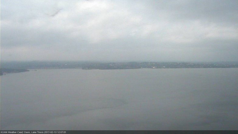 Lake Travis webcam, February 13, 2017 11:25 AM CT