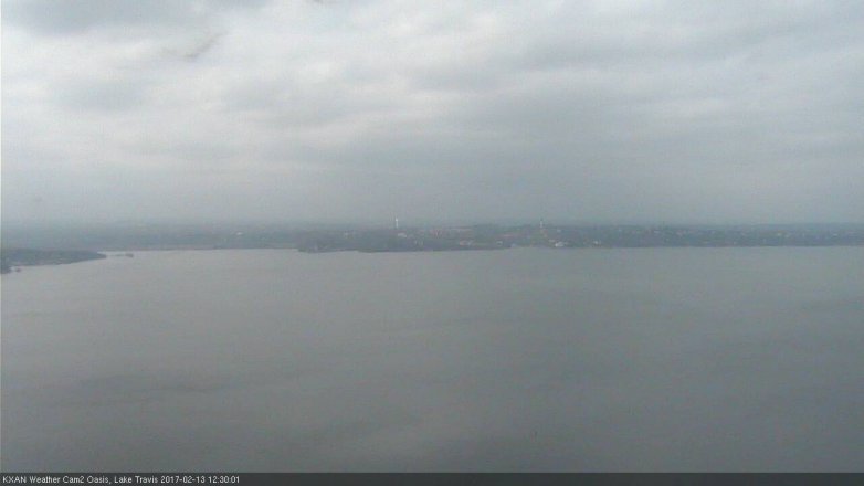 Lake Travis webcam, February 13, 2017 11:40 AM CT