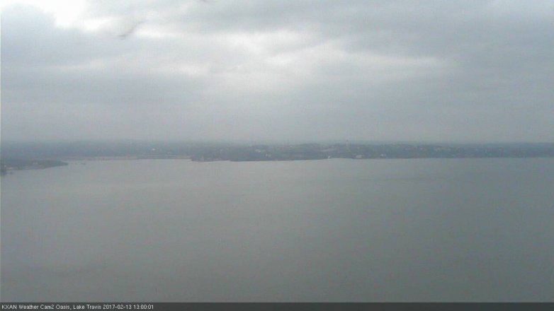 Lake Travis webcam, February 13, 2017 12:05 PM CT