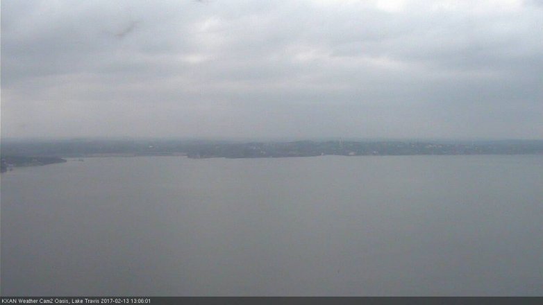 Lake Travis webcam, February 13, 2017 12:10 PM CT